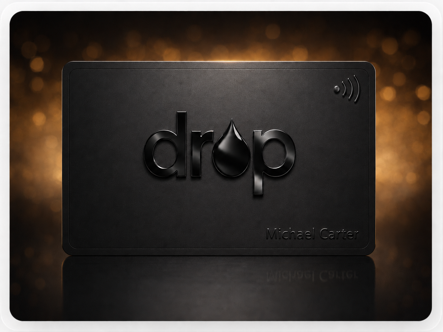 Premium NFC black metal card