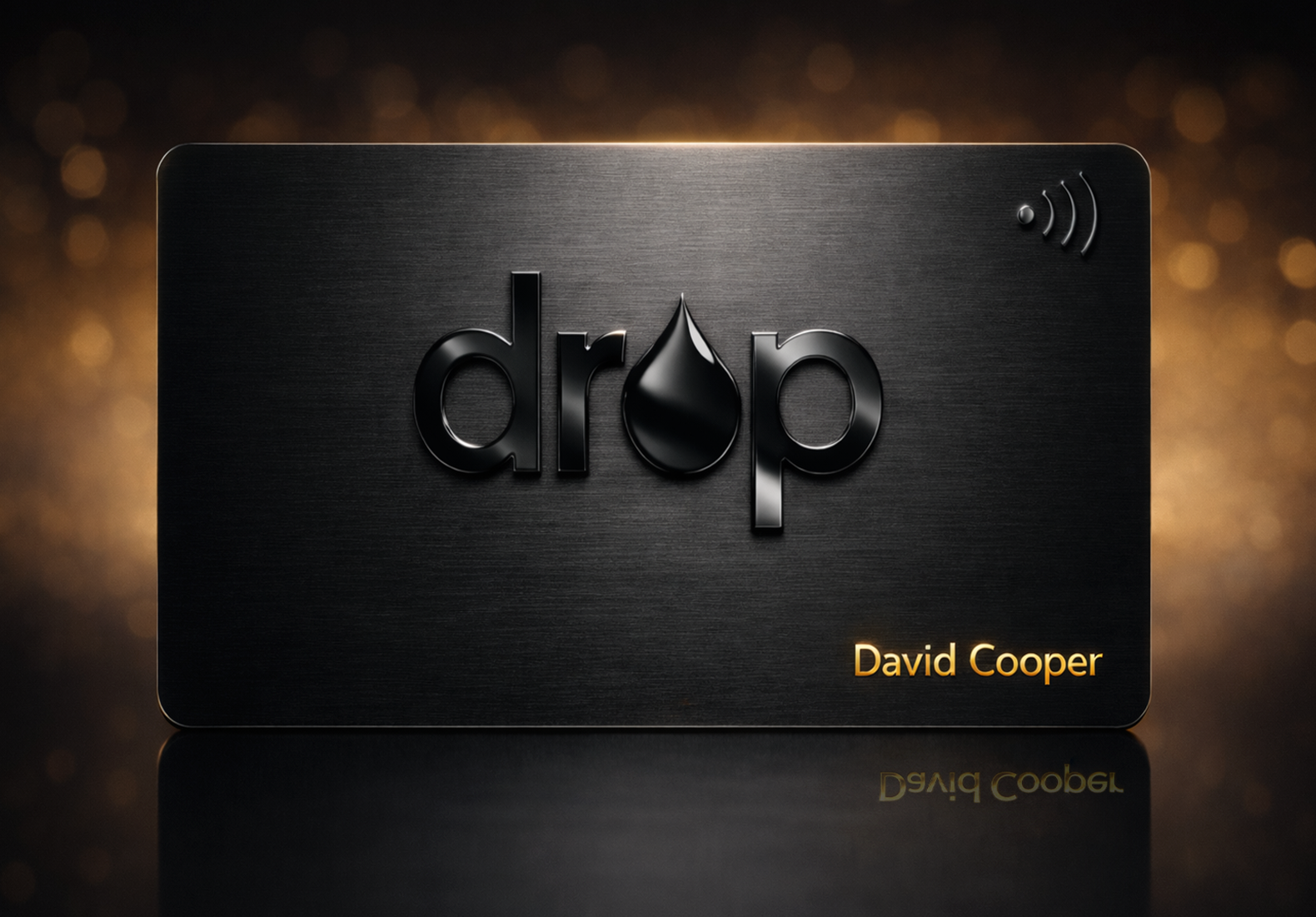 Premium NFC black metal card