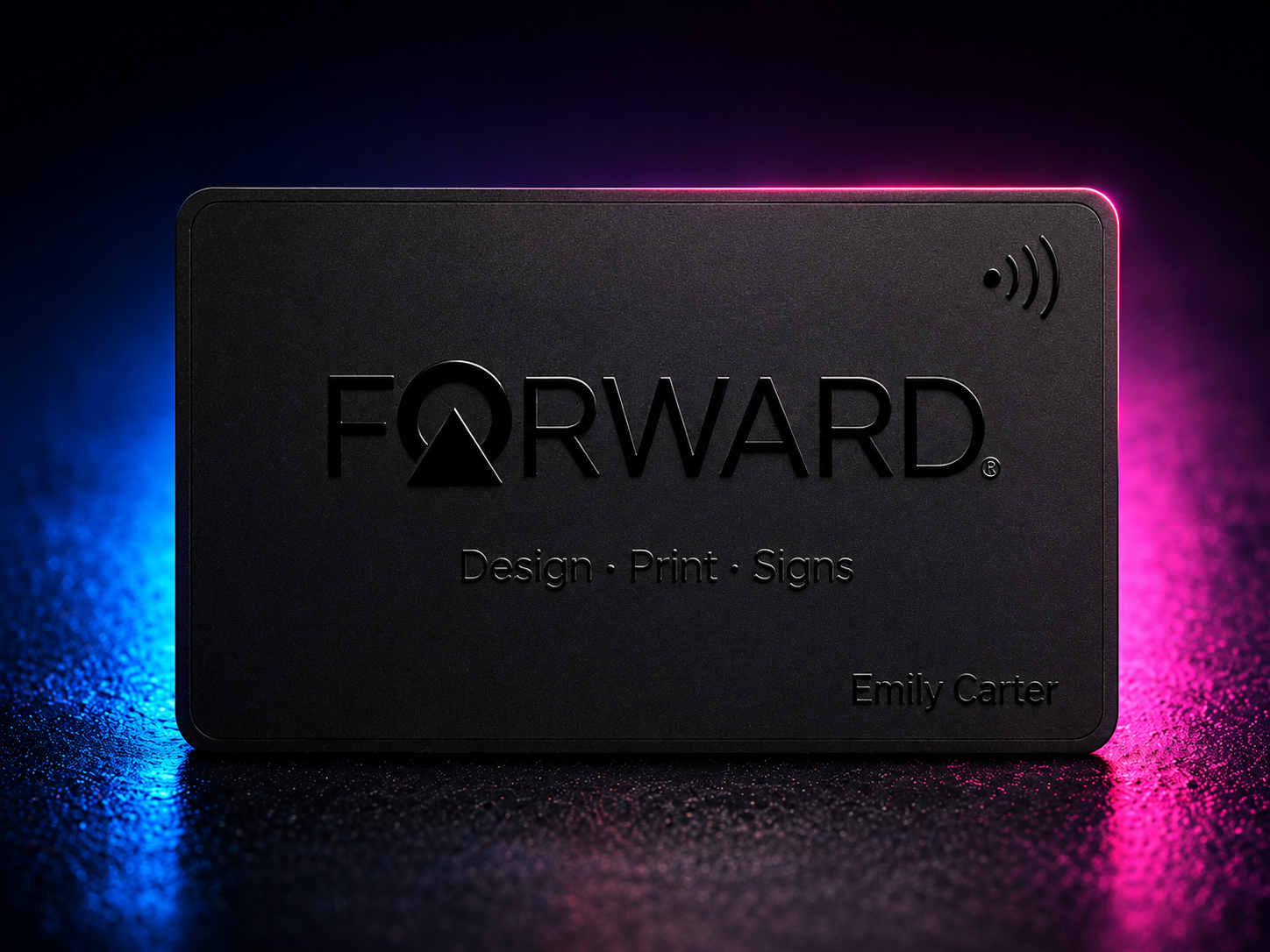 Premium NFC showcase card